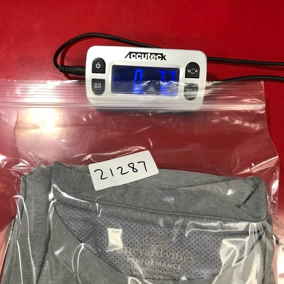 Vineyard Vines Shirt Mens Medium Grey Performance Stretch Preppy Vented Back - Picture 11 of 11